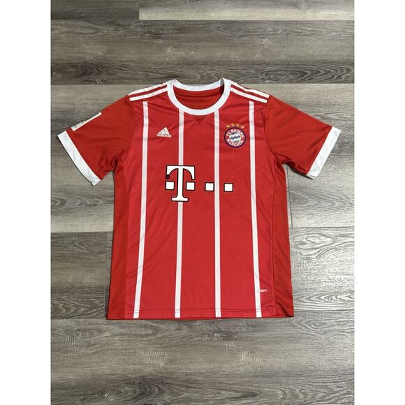 2017/2018 Adidas FC Bayern Munich Home Red Soccer Jersey Skater - Men’s Medium - Picture 1 of 11